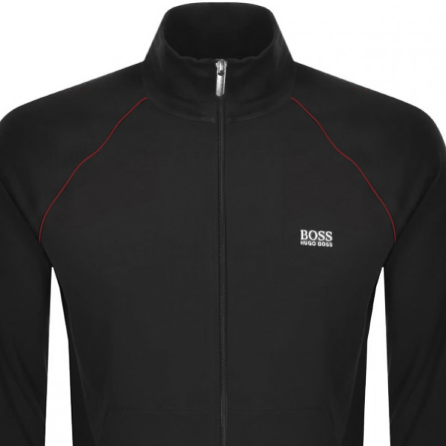 Alternative Image for ProductBOSS Bodywear Lounge Full Zip Sweatshirt Black2